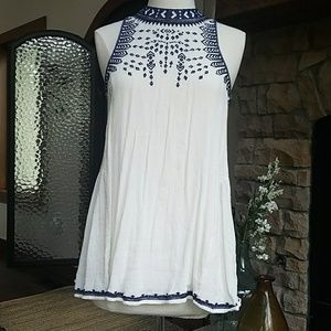 Altered State M cotton embroidered tank